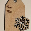 Geschenkanhänger mit Schneeflocke