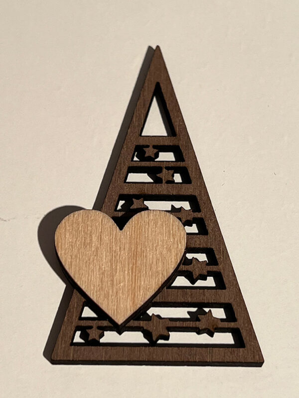 Geschenkanhänger moderner Weihnachtsbaum