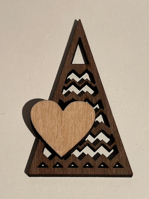 Geschenkanhänger moderner Weihnachtsbaum