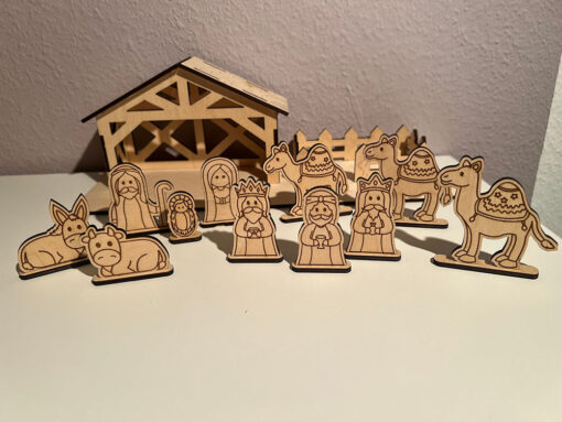Krippenspiel mit Figuren – Bild 3