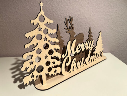 Aufsteller Merry Christmas – Bild 2