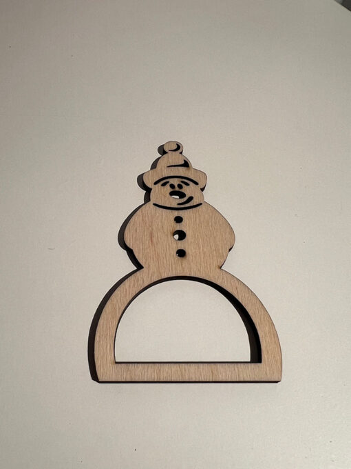 Serviettenring Schneemann