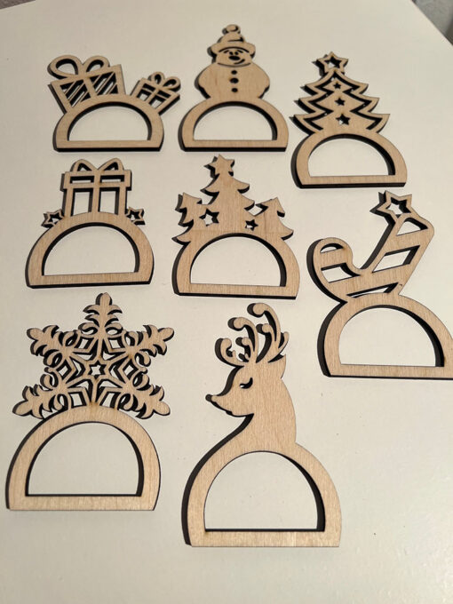 weihnachtliche Serviettenringe