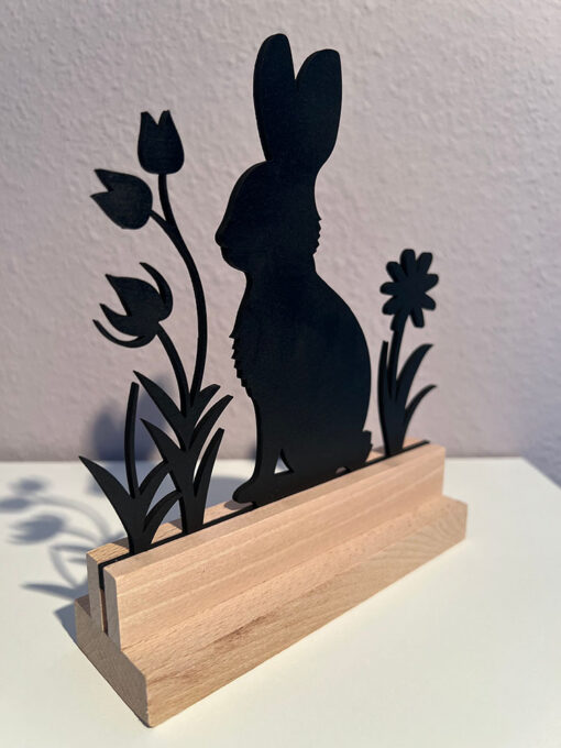 Aufsteller "Hase mit Blumenwiese" – Bild 2